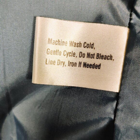 Gallery Women's Medium Quilted Sea Blue Full Zipper Jacket - Picture 7 of 11